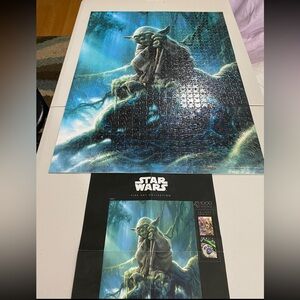 Used Star Wars Fine Arts Yoda 1000 Piece Puzzle